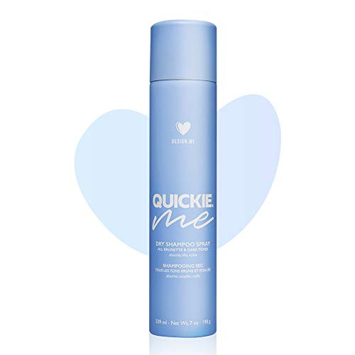 QuickieME Dark Dry Shampoo Spray Dry Shampoo for Dark Hair and Brunette No Rinse Shampoo Paraben Free Sulfate Free Shampoo 339 mL   DESIGNME