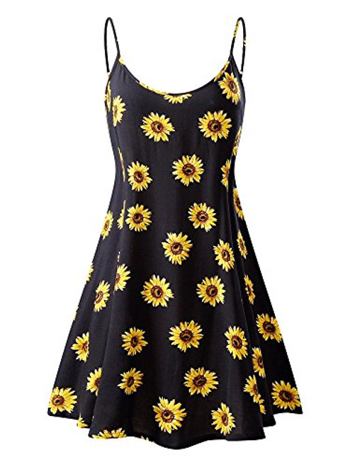 MSBASIC Women s Sleeveless Adjustable Strappy Summer Swing Dress  Medium MS6216 8 MSBASIC Women s Sleeveless Adjustable Strappy Summer Swing Dress  Medium MS6216 8