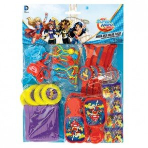 Amscan DC Super Hero Girls Value Pack Party Favors
