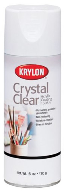 Krylon K01303A07 Crystal Clear Acrylic Coating Aerosol Spray, 6 Ounce
