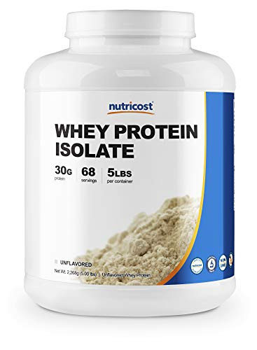 Nutricost Whey Protein Isolate  Unflavored  5LBS