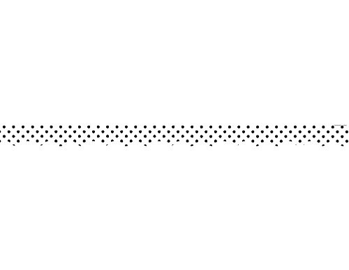 Teacher Created Resources Black Polka Dots on White Scalloped Border Trim (5593)