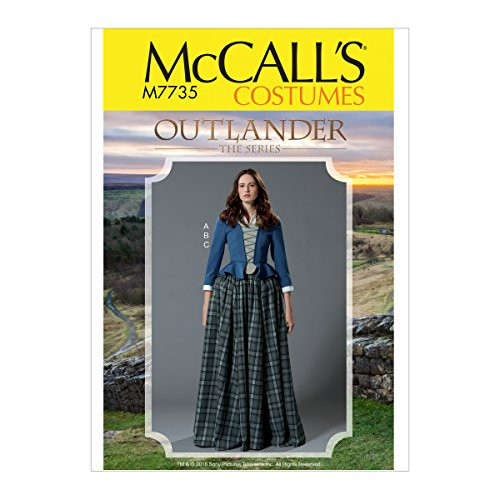 McCall's Patterns M7735 A5 Misses' Costume for Outlander: The Series SEWING PATTERN, Size 6-14 7735