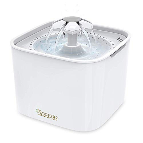 DADYPET Cat Water Fountain Pet Water Fountain Dog Water Dispenser Super Quiet Flower Drinking Fountain Automatic Electric Water Bowl for Dogs Cats White DADYPET Cat Water Fountain Pet Water Fountain Dog Water Dispenser Super Quiet Flower Drinking Fountain Automatic Electric Water Bowl for Dogs Cats White