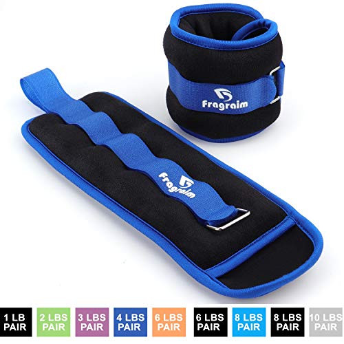 Fragraim Ankle Weights for Women Men and Kids Strength Training Wrist Leg Arm Weight Set with Adjustable Strap for Jogging Gymnastics Aerobics Physical Therapy Blue 4 lbs Pair Fragraim Ankle Weights for Women Men and Kids Strength Training Wrist Leg Arm Weight Set with Adjustable Strap for Jogging Gymnastics Aerobics Physical Therapy Blue 4 lbs Pair