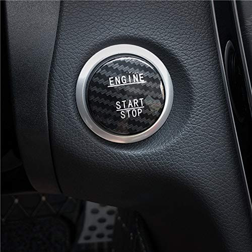 AUTO Pro for Mercedes Benz New C Class GLC C200l Genuine Carbon Fiber one Button Start Button Decorative Sticker Ignition Key Protection Cover