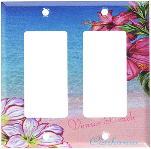 Art Plates - Venice Flowers Switch Plate - Double Rocker