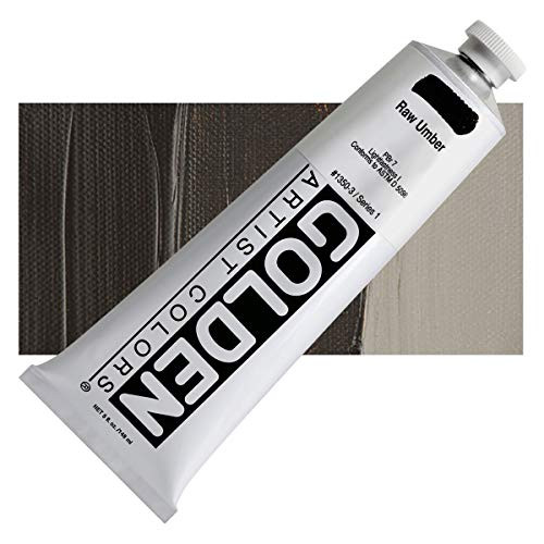Golden Heavy Body Acrylic   Raw Umber   5 oz Tube