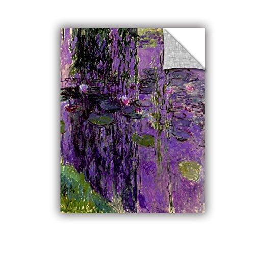 ArtWall Claude Monet s Lavender Water Lilies Art Appeelz Removable Graphic Wall Art 18 by 24