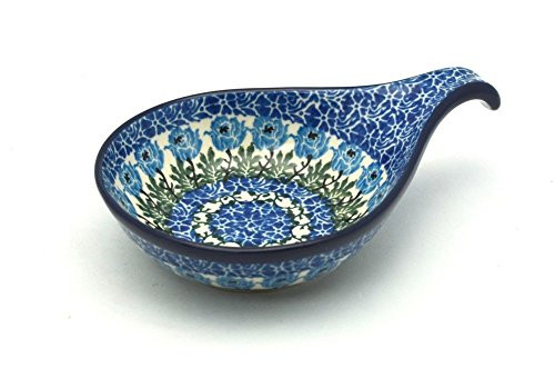 Polish Pottery Spoon Ladle Rest   Antique Rose