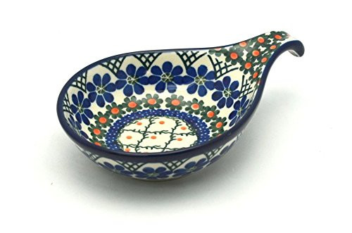 Polish Pottery Spoon Ladle Rest   Primrose