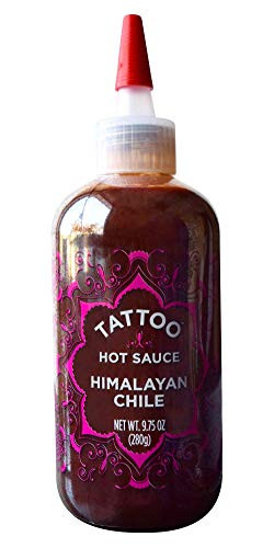 Tattoo Hot Sauce Himalayan Chile 975 Ounce Squeeze Bottle  280 Gram