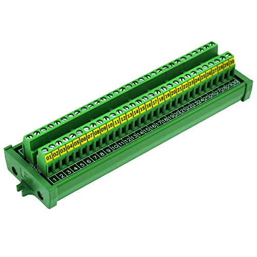 Screw Mount 24A 400V 30 Position Screw Terminal Block Distribution Module