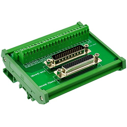 CZH LABS DIN Rail Mount DSUB DB44HD Male Female Header Interface Module D SUB Breakout Board