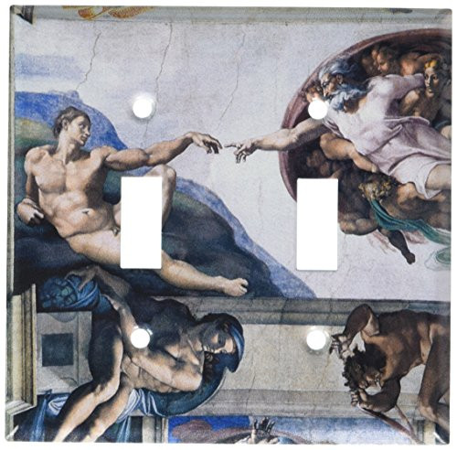 Art Plates - Michelangelo: Creation of Adam Switch Plate - Double Toggle