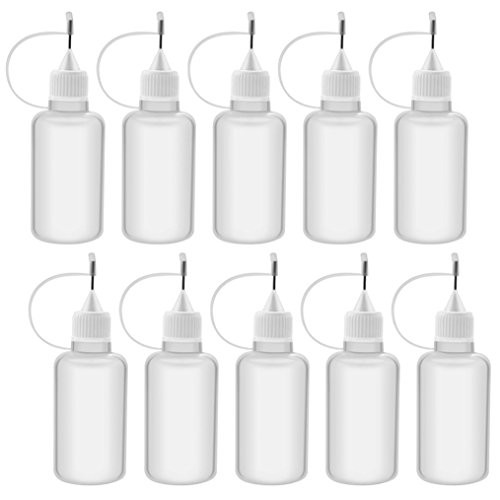 10 Pcs 1 Ounce 30ml Needle Tip Glue Bottle Applicator Precision Bottle Needle Bottle Squeeze Bottle for Liquids and DIY Quilling Tool 10 Pcs 1 Ounce 30ml Needle Tip Glue Bottle Applicator Precision Bottle Needle Bottle Squeeze Bottle for Liquids and DIY Quilling Tool