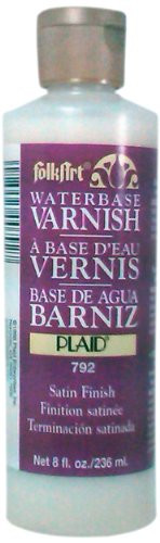 FolkArt Waterbase Varnish (8 Ounce), 792 Satin
