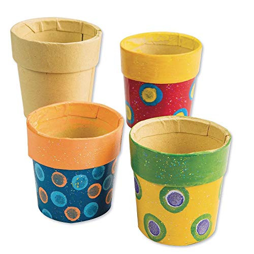 Paper Mache Mini Pots 2"x2"