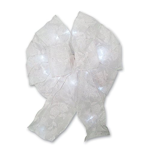 Brite Star 15 Count Lighted LED Bow, Wedding Pearl, Battery Operated Little Lites