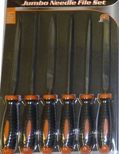 Needle File Set  HIGHEST QUALITY 6 PIECE SET  Hardened Alloy Strength Steel   Mini Needle File Set Includes Flat Flat Warding Square Triangular Round and Half Round File