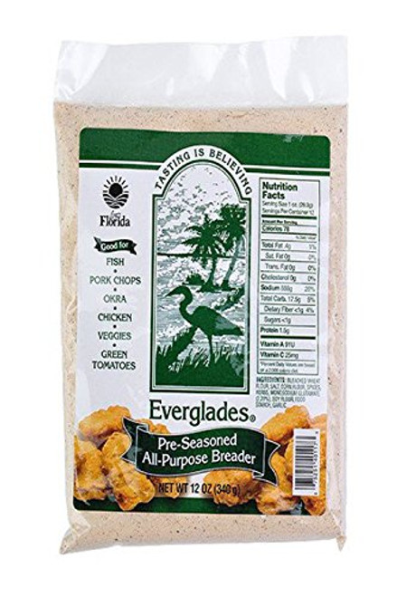 Everglades Seasoning Pre Seasoned All Purpose Breader 12 oz Bread Crumb Mix Everglades Seasoning Pre Seasoned All Purpose Breader 12 oz Bread Crumb Mix
