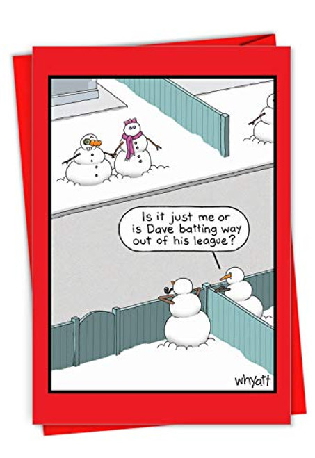 Snowman League Box of 12 Merry Christmas Greeting Cards with Envelopes 463 x 675 Inch Hot Wife and Ugly Husband Humor Funny Notecard Set for Happy Holidays Xmas Gifts C7099XSG B12x1 Snowman League Box of 12 Merry Christmas Greeting Cards with Envelopes 463 x 675 Inch Hot Wife and Ugly Husband Humor Funny Notecard Set for Happy Holidays Xmas Gifts C7099XSG B12x1