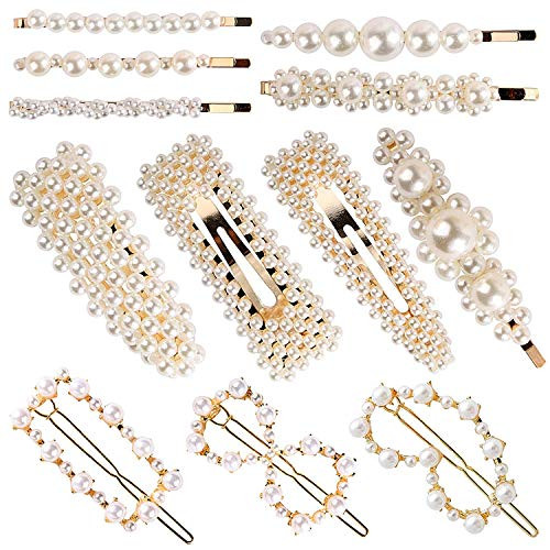 12 Pack Pearl Hair Clips Elegant Hair Barrettes Hair Pins Decorative Hairpins Bridal Girl Women Lady Hair Accessories for Wedding Party and Daily Wearing 12 Pack Pearl Hair Clips Elegant Hair Barrettes Hair Pins Decorative Hairpins Bridal Girl Women Lady Hair Accessories for Wedding Party and Daily Wearing