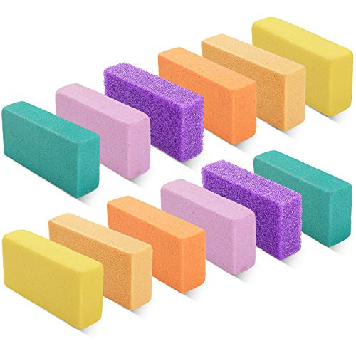 12 Pieces Stone Pumice Sponge for Feet Foot Pumice Scrubber Callus Remover Foot File Exfoliating Scrubber for Dead Skin Pedicure Foot Care Tools 12 Pieces Stone Pumice Sponge for Feet Foot Pumice Scrubber Callus Remover Foot File Exfoliating Scrubber for Dead Skin Pedicure Foot Care Tools