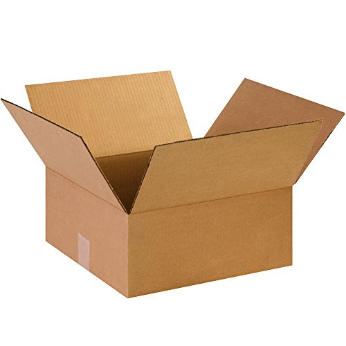 Partners Brand P14146 Flat Corrugated Boxes 14 L x 14 W x 6 H Kraft  Pack of 25