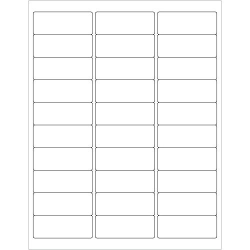 Tape Logic TLLL262 Removable Rectangle Laser Labels 2 5 8 x 1 White  Pack of 3000