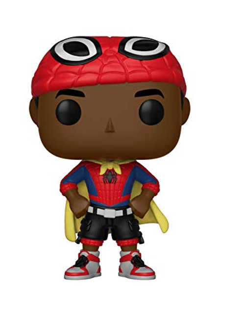 Funko Pop Marvel: Animated Spider-Man Movie - Miles Morales with Cape Collectible Figure, Multicolor Funko Pop Marvel: Animated Spider-Man Movie - Miles Morales with Cape Collectible Figure, Multicolor