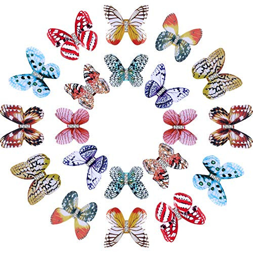 20 Pieces Butterfly Dreadlocks Beads Hair Cuffs Clips Rings Colorful Braiding Hair Jewelry for Women Girls Hair Accessories  Classic Butterfly Pattern 20 Pieces Butterfly Dreadlocks Beads Hair Cuffs Clips Rings Colorful Braiding Hair Jewelry for Women Girls Hair Accessories  Classic Butterfly Pattern