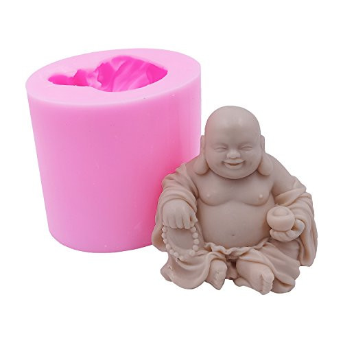 Great Molds Buddha 3D Flexible Silicone Soap Mold Silicone Candle Molds for DIY Handmade Soap Craft Art Mould
