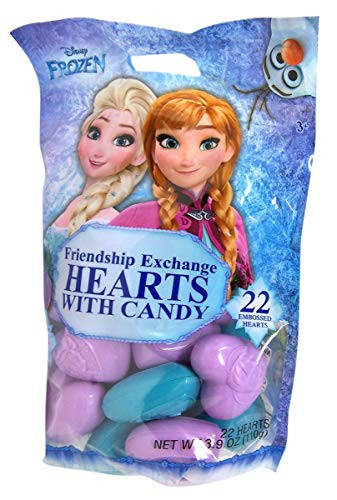 Valentine s Day Disney Frozen 2 Themed Friendship Exchange Candy Filled Hearts 22 Count