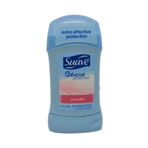24 Hour Protection Powder Invisible Solid Anti perspirant Deodorant Stick By Suave 14 Ounce