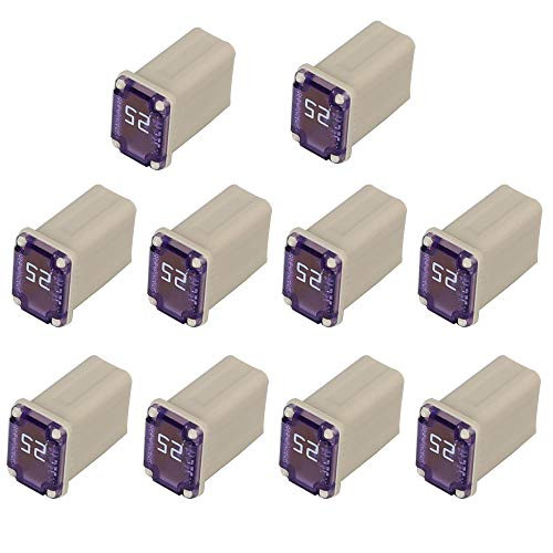 608825 25 Amp Mcase Cartridge Fuses   10 Flosser Micro FMM Mcase Fuse