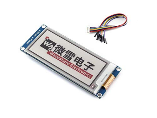 Three Color 29inch E Ink Display Module  B  296x128 Resolution 33V 5V E Paper Epaper Display Screen Red Black White Tri Color Compatible with Raspberry Pi Arduino STM32 SPI Interface Full Refresh