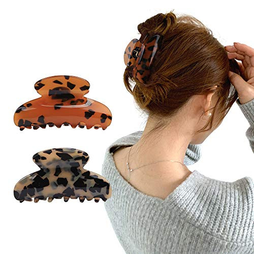 Hair Claw Clips for Women Girls Jaciya 2PCS Hair Claw Banana Clips tortoise Barrettes Celluloid French Design Barrettes celluloid Leopard print Large Fashion Accessories for Women Girls Hair Claw Clips for Women Girls Jaciya 2PCS Hair Claw Banana Clips tortoise Barrettes Celluloid French Design Barrettes celluloid Leopard print Large Fashion Accessories for Women Girls