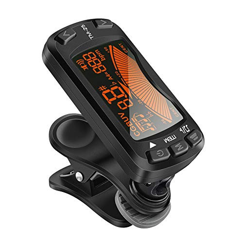 LEKATO Guitar Tuner Clip On Metronome Tuner Tone Generator 3 in 1 Multifunction Portable for All Instruments Bass Chromatic Instruments Violin and Ukulele Battery Clipped on the Silicone Pad LEKATO Guitar Tuner Clip On Metronome Tuner Tone Generator 3 in 1 Multifunction Portable for All Instruments Bass Chromatic Instruments Violin and Ukulele Battery Clipped on the Silicone Pad