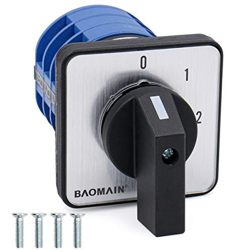 Baomain 660V 40A 3 Positions 12 Terminals Changeover Control Rotary Cam Switch