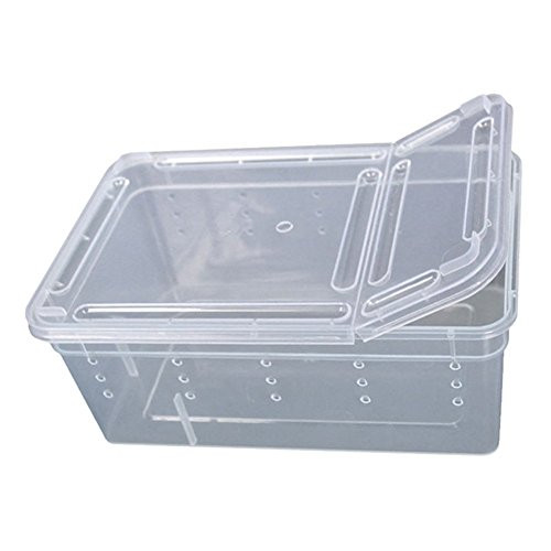 Hypeety Reptile Box for Snake Turtle Breeding Box Case Feeding Hatching Container