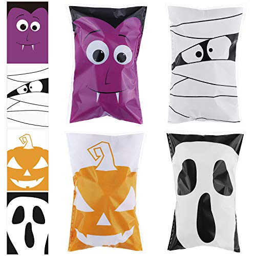 URATOT 200 Pieces Halloween Trick or Treat Bags Halloween Candy Bags Self Adhesive Candy Bags Clear Snacks Halloween Party Favors Candy Cookie Snacks Bags URATOT 200 Pieces Halloween Trick or Treat Bags Halloween Candy Bags Self Adhesive Candy Bags Clear Snacks Halloween Party Favors Candy Cookie Snacks Bags