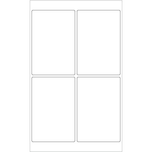 Tape Logic LL130 Laser Labels Rectangle 4  x 6  White  Pack of 400