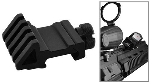 GOTICAL 45 Degree Offset Picatinny Rail Mount   Angle Mount