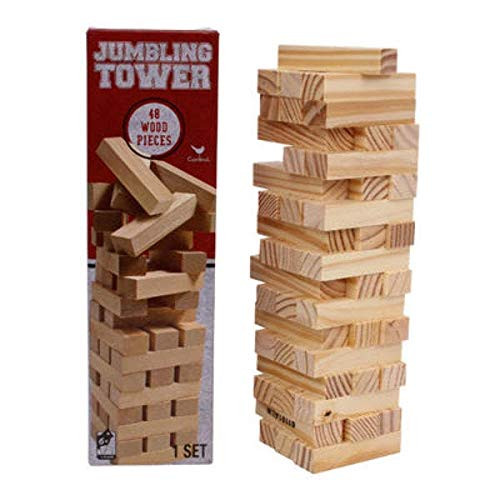 Cardinal Jumbling Tower 48Pcs Wooden Stacking Game
