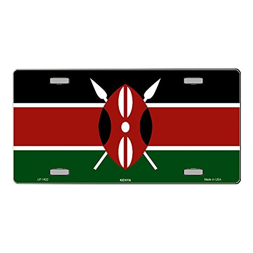 Smart Blonde Kenya Flag Vanity Metal Novelty License Plate Tag Sign Smart Blonde Kenya Flag Vanity Metal Novelty License Plate Tag Sign