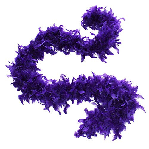 Cynthia s Feathers 65g Chandelle Feather Boas Over 80 Colors   Patterns to Pick Up  Regal Purple