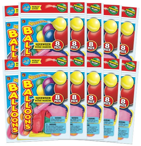 JA-RU Squawker Balloons Party Favor Bundle Pack