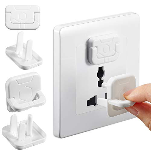 80 Pieces Outlet Covers with Hidden Pull Handle Baby Proofing Outlet Covers 2 Prong and 3 Prong Child Socket Covers Electrical Outlet Cap Protectors Kid Proof Outlet Cap 80 Pieces Outlet Covers with Hidden Pull Handle Baby Proofing Outlet Covers 2 Prong and 3 Prong Child Socket Covers Electrical Outlet Cap Protectors Kid Proof Outlet Cap