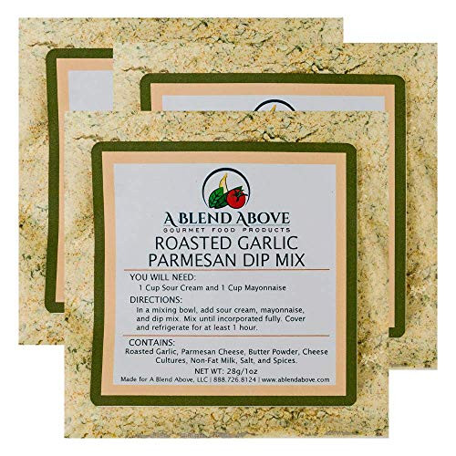 A Blend Above Roasted Garlic Parmesan Dip Mix Mixed Seasonings Packet 1 oz 3 Pack A Blend Above Roasted Garlic Parmesan Dip Mix Mixed Seasonings Packet 1 oz 3 Pack